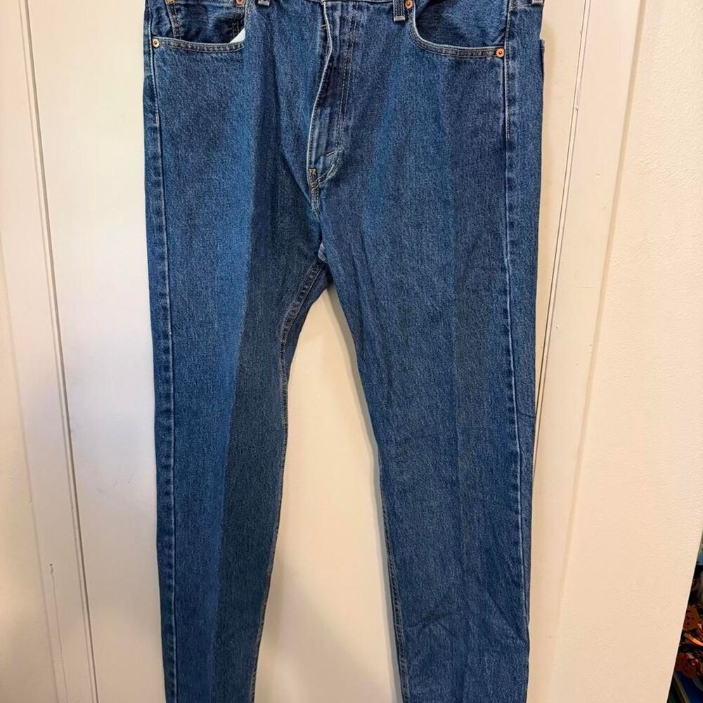 Levi-s Men's Blue and Navy Jeans